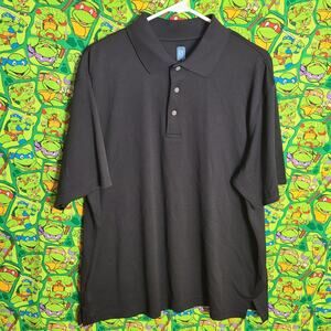 PGA TOUR GOLF BLACK POLO XL CLEAN GOOD CONDITION